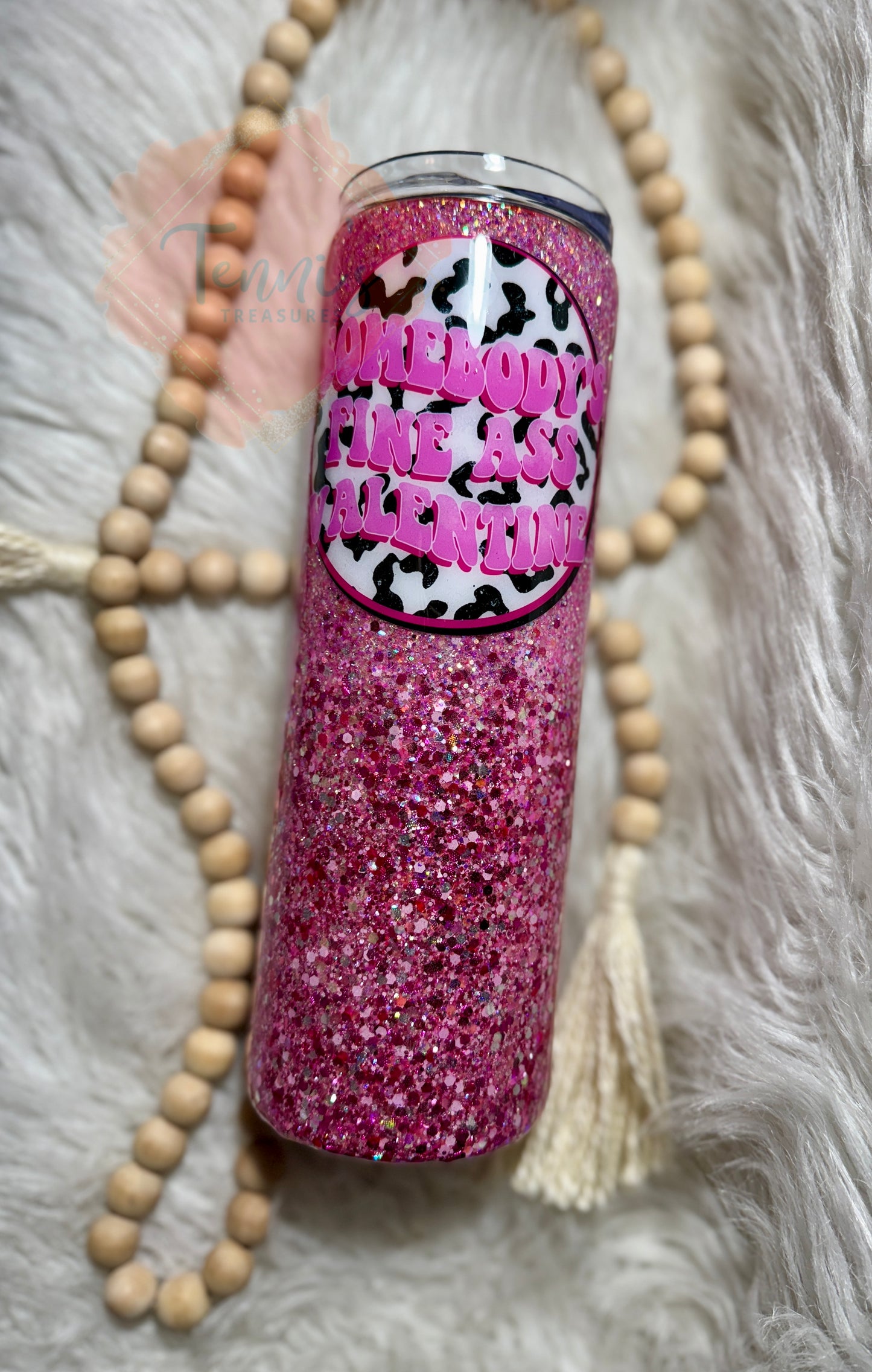 {RTS} 30oz Somebody's Fine A** Valentine Ombre' Tumbler