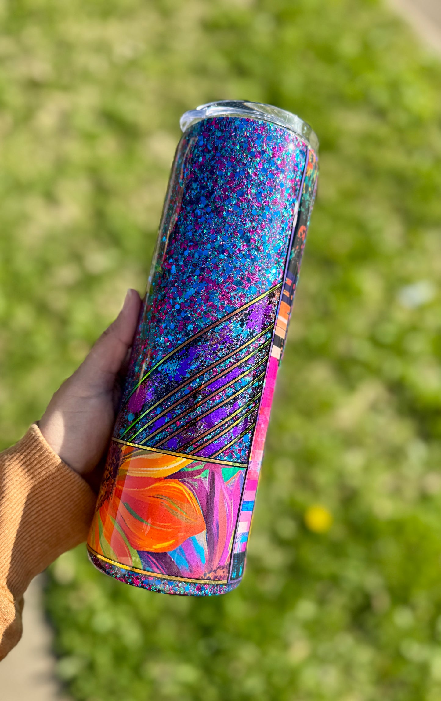{RTS} 30oz Butterfly Floral Tumbler