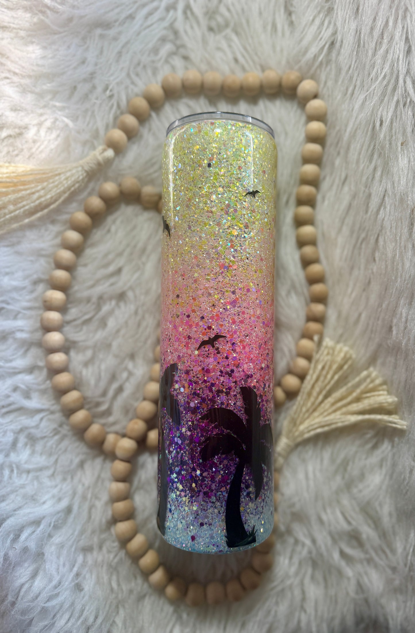 {RTS} 32oz Plump Beach Sunset Ombre' Tumbler