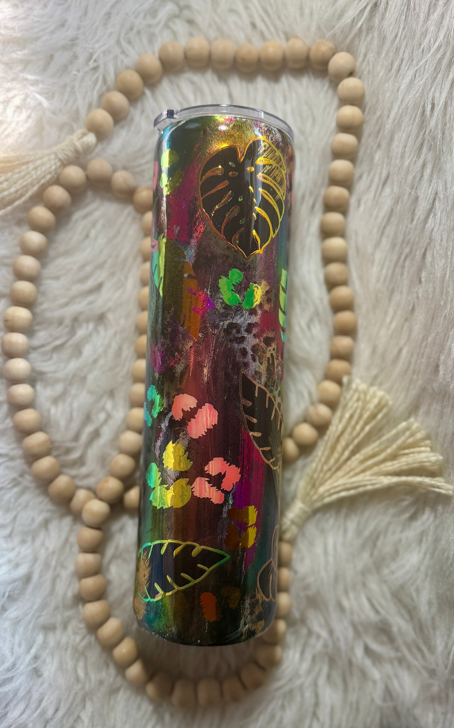 {RTS} 32oz Plump Monstera Peek-a-boo Tumbler