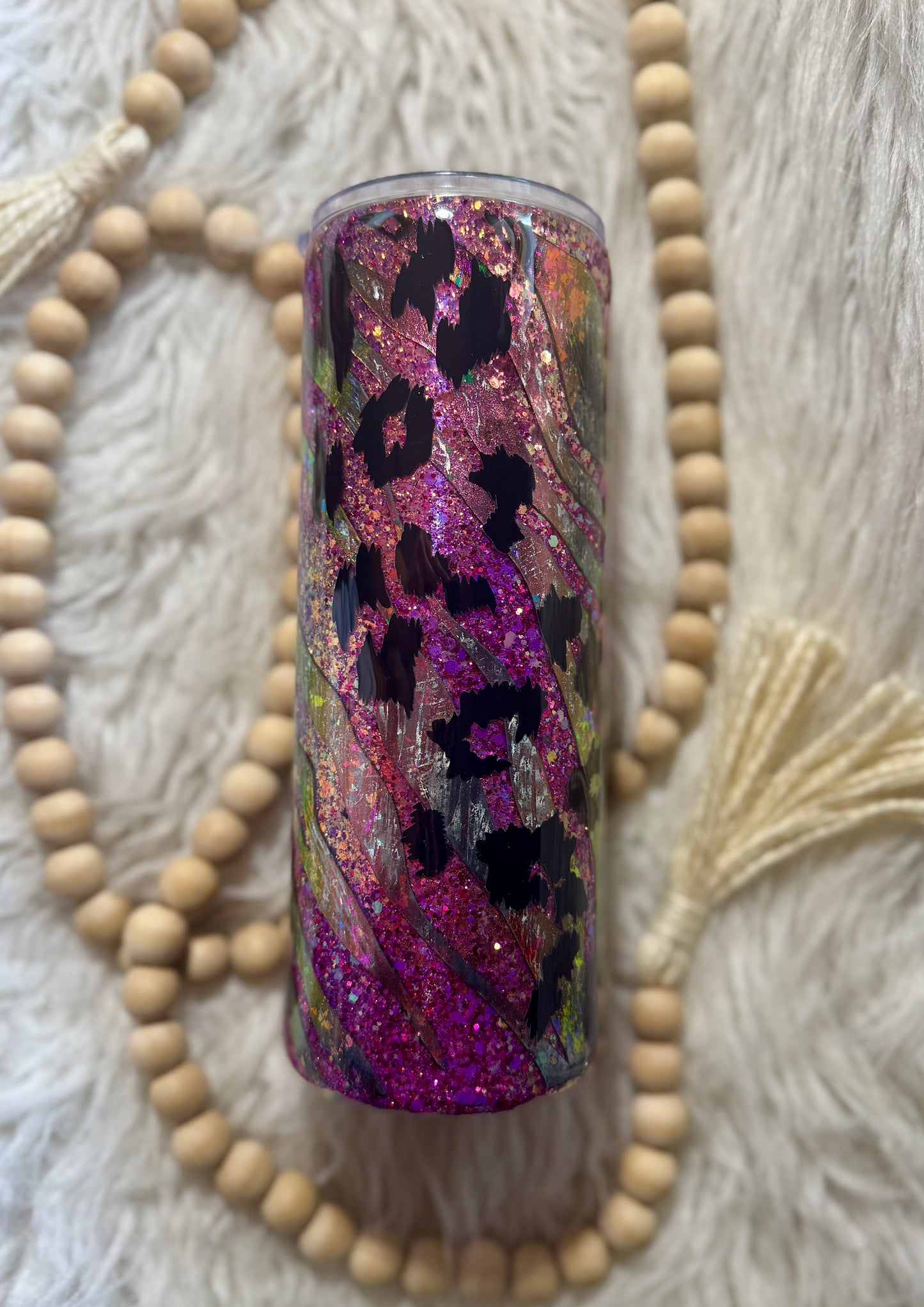 {RTS} 24oz Plump Zebra Peek-a-boo Tumbler