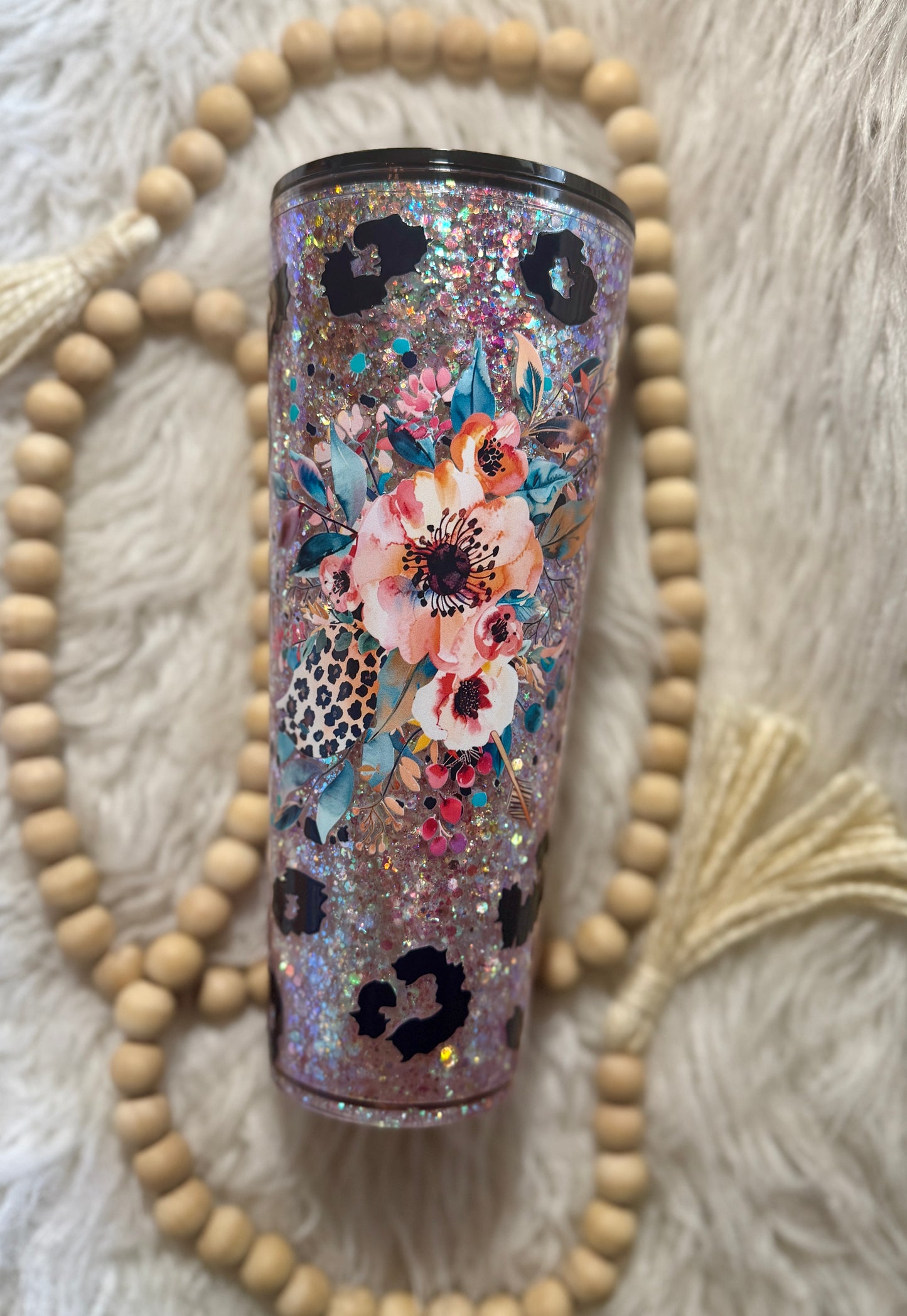 {RTS} 24oz Acrylic Snowglobe w/ Floral