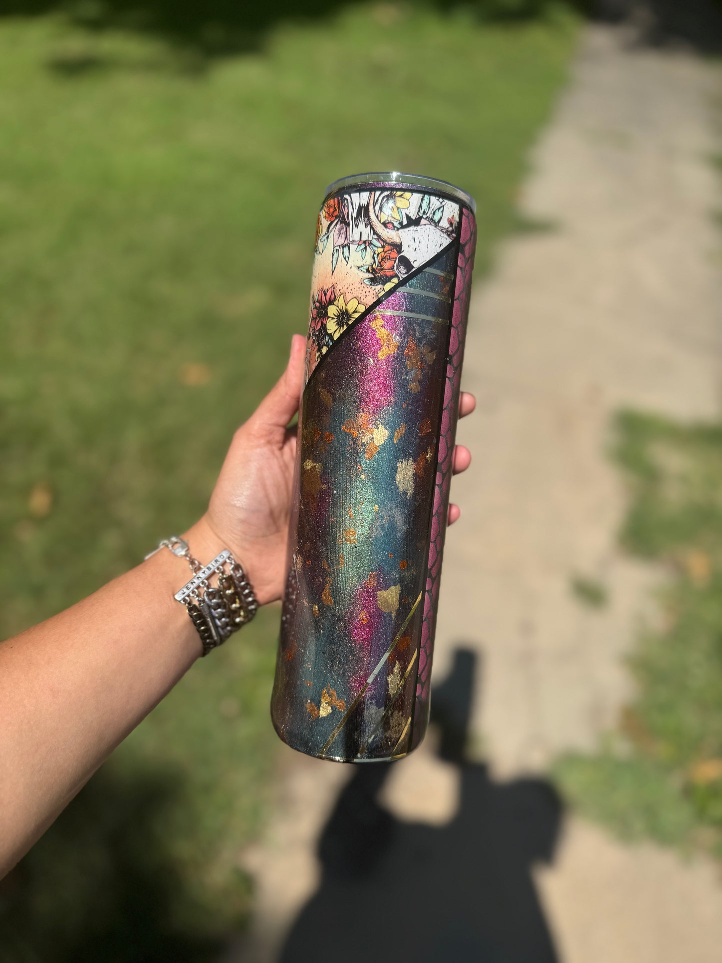 {RTS} 32 Plump Vinyl/Foil Mashup Tumbler