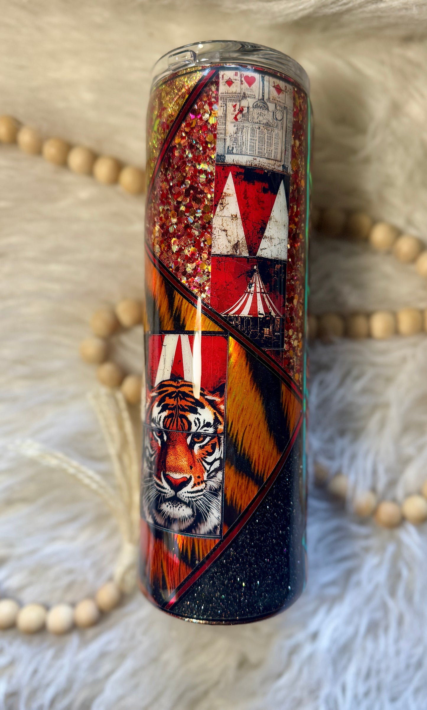 {RTS} 30oz Holographic Tiger Tumbler