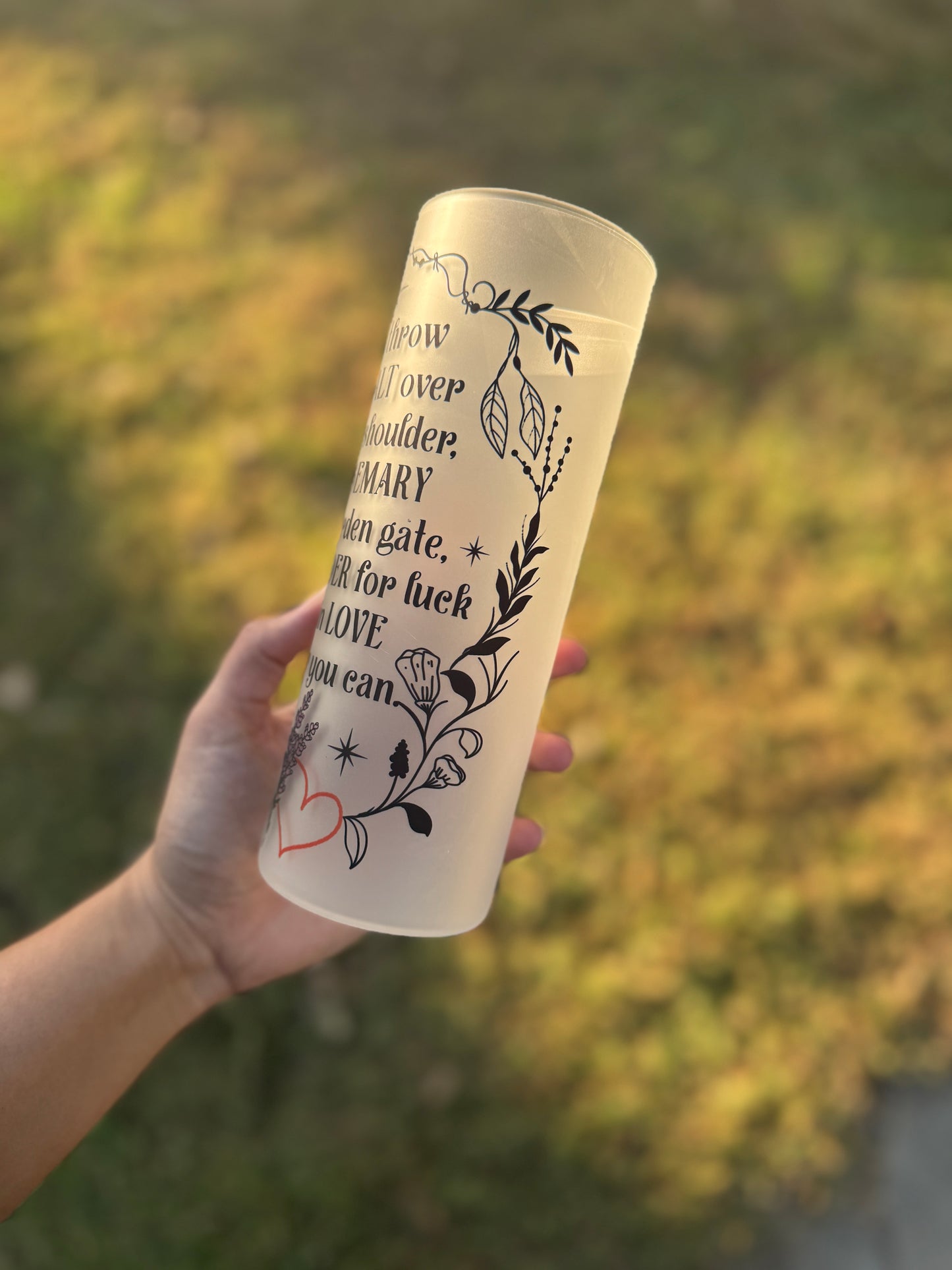 20oz Magic Matte Glass Tumbler
