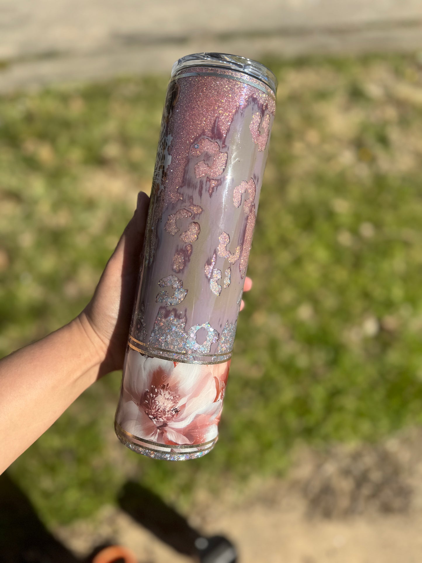 {RTS} 35oz Drippy Leopard Tumbler