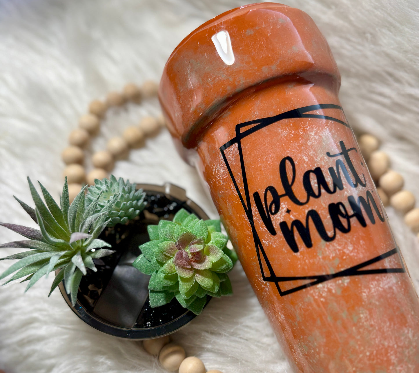 {MTO} 3D "Plant Mom" Terracotta Pot Tumbler
