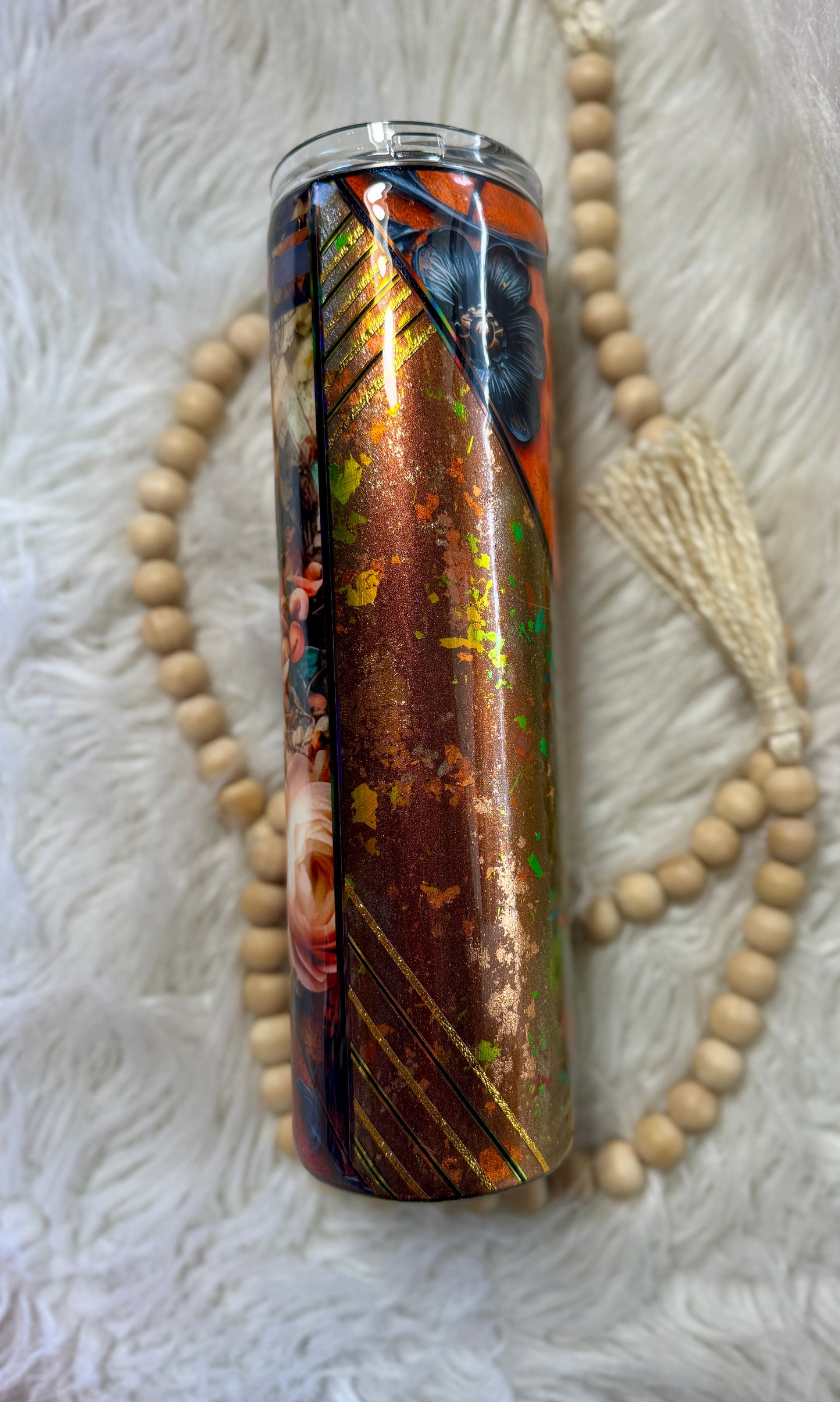 {RTS} 35oz Grungy Mixed Media Tumbler