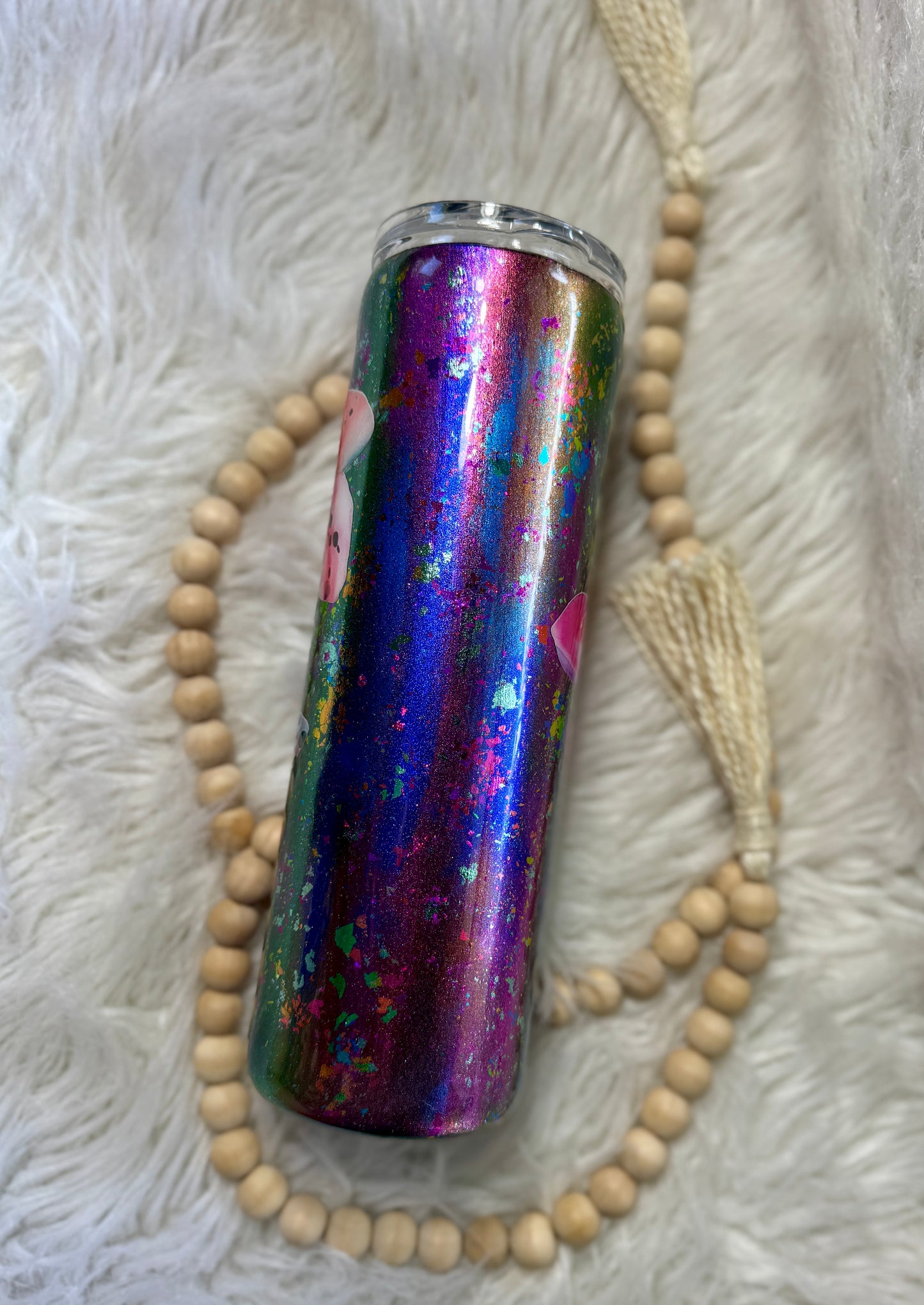 {RTS} 30oz Vinyl Flower Tumbler