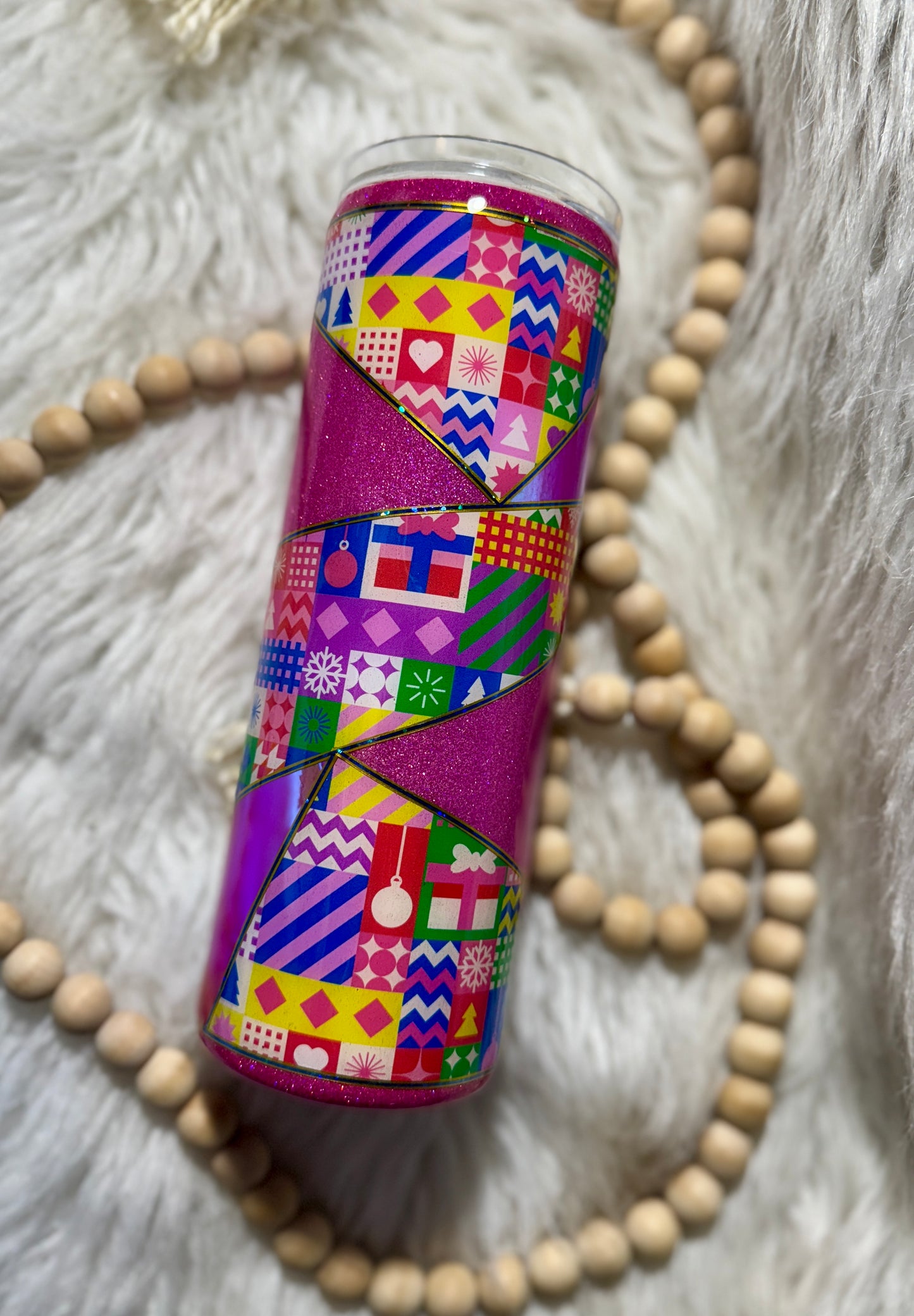 20oz Christmas Triangles Tumbler