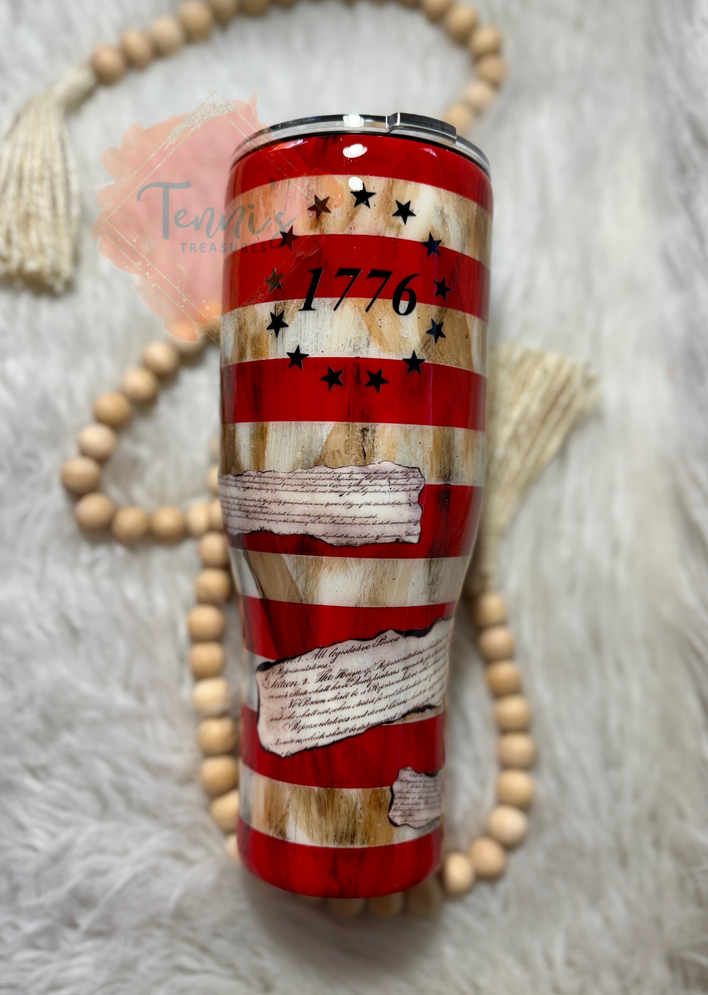 {MTO}Tattered Flag Tumbler
