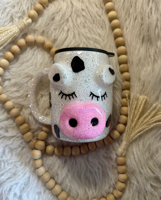 {RTS} 14oz 3D Cow Mug