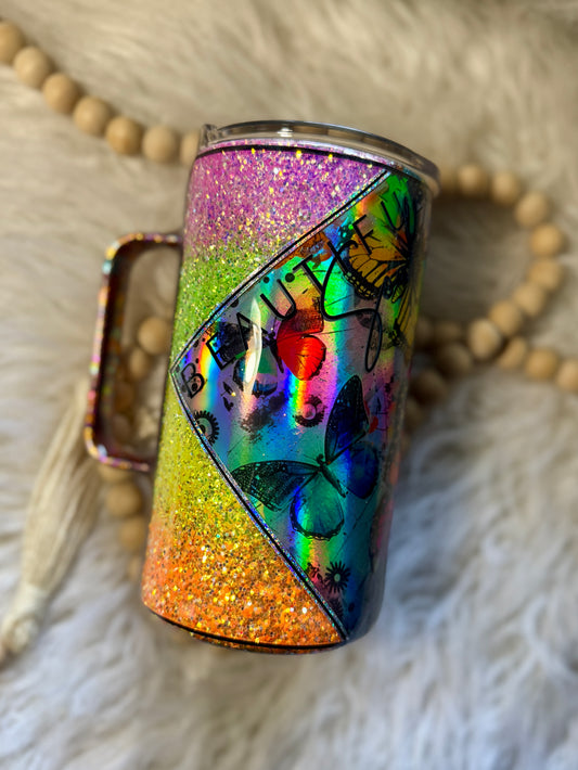 {RTS} 20oz Holographic Butterfly Tumbler (9/6)