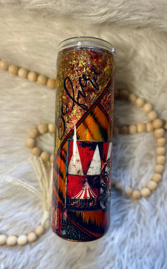 {RTS} 30oz Holographic Tiger Tumbler