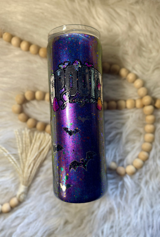 {RTS} 20oz Spooky Season Bat Peekaboo Tumbler (9/6)