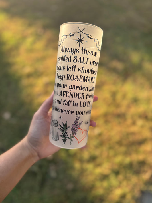 20oz Magic Matte Glass Tumbler