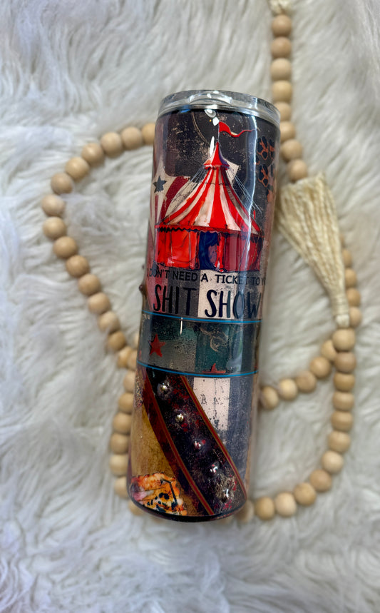 {RTS} 30oz Grungy Circus Tumbler