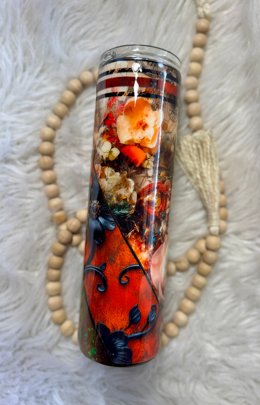 {RTS} 35oz Grungy Mixed Media Tumbler