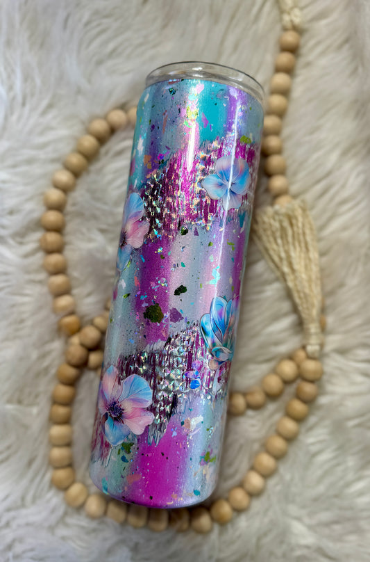 {RTS} 30oz Pastel Flower Tumbler